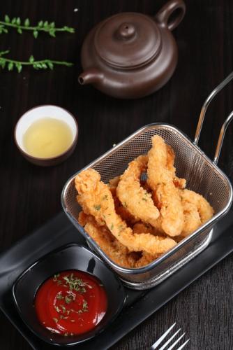 成品雞柳條擺盤